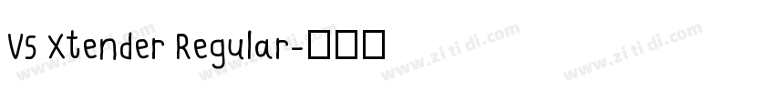 V5 Xtender Regular字体转换